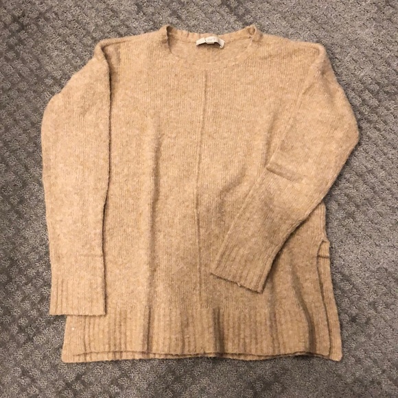 loft camel sweater